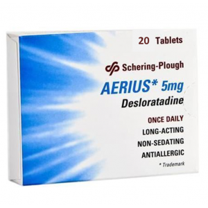 Aerius 5 mg ( desloratadine ) 20 tablets